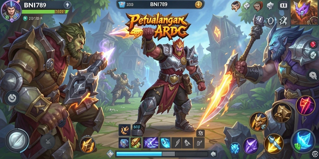Tampilan gameplay BNI789 yang penuh aksi dan petualangan.