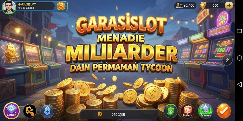 Screenshot menunjukkan gameplay seru dari GARASISLOT dengan berbagai mesin slot.