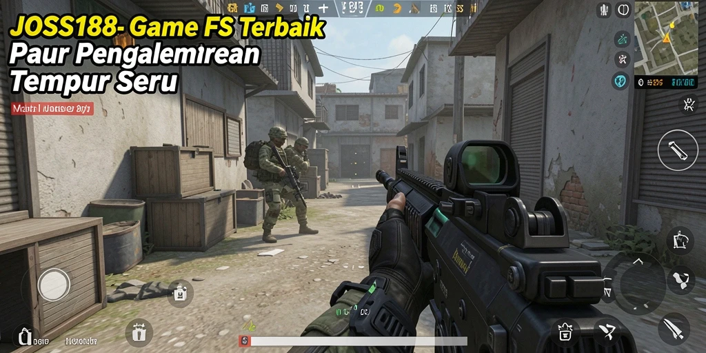 Tampilan gameplay seru dalam JOSS188 dengan aksi tembak-menembak yang intens.