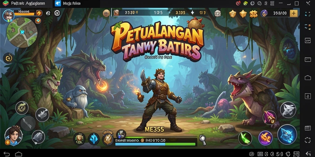 Tampilan gameplay ME355 yang menegangkan dengan aksi petualangan seru.